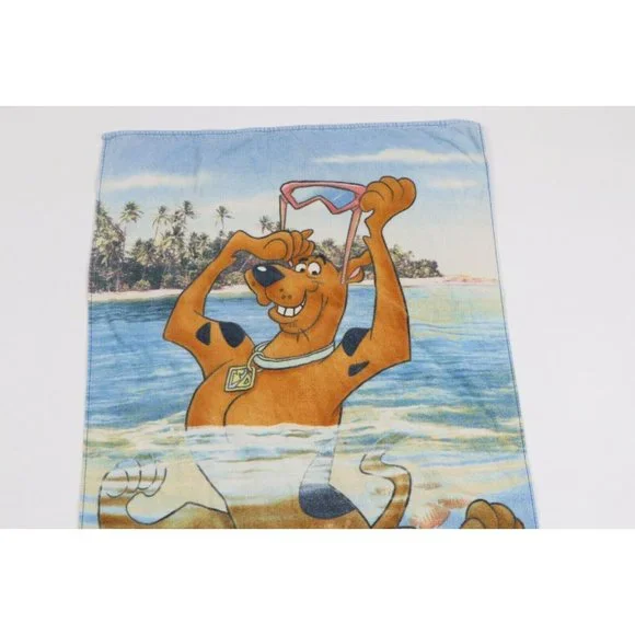 Vintage 90s Distressed Scooby Doo Terry Cloth Beach Swimming Bath